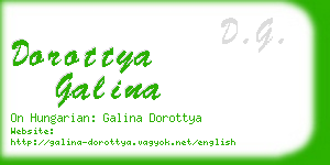 dorottya galina business card